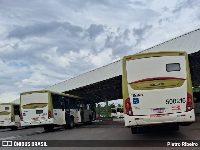BsBus Mobilidade 500216 na cidade de Brazlândia, Distrito Federal, Brasil, por Pietro Ribeiro. Número da foto: #12639941.