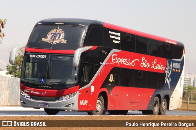 Expresso São Luiz 10200 na cidade de Brasília, Distrito Federal, Brasil, por Paulo Henrique Pereira Borges. Número da foto: #12639895.
