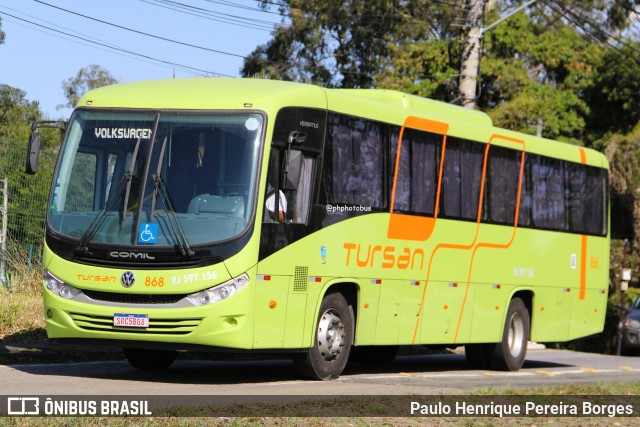Tursan - Turismo Santo André 868 na cidade de Resende, Rio de Janeiro, Brasil, por Paulo Henrique Pereira Borges. Número da foto: #12639923.