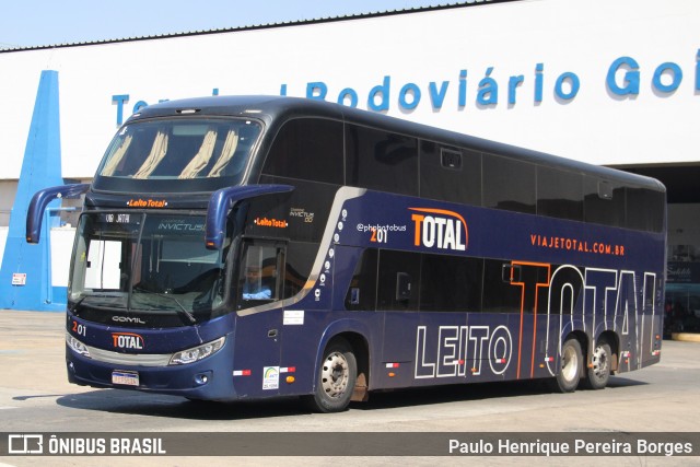 Viação Total 201 na cidade de Goiânia, Goiás, Brasil, por Paulo Henrique Pereira Borges. Número da foto: #12639849.