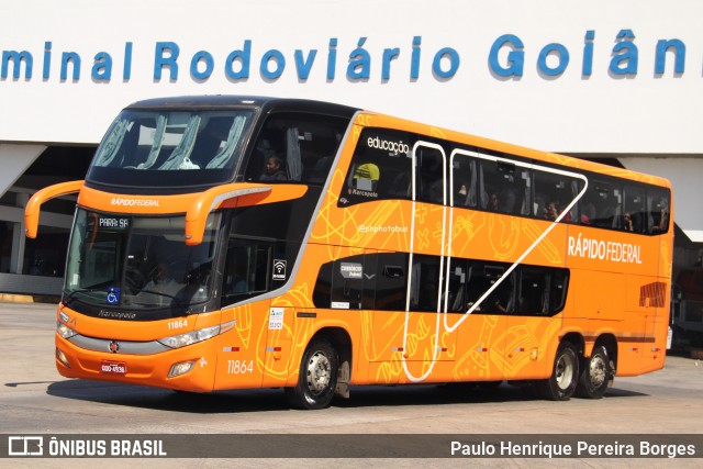 Rápido Federal 11864 na cidade de Goiânia, Goiás, Brasil, por Paulo Henrique Pereira Borges. Número da foto: #12639837.
