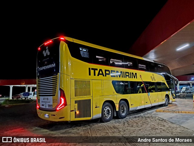 Viação Nova Itapemirim 41116 na cidade de Pariquera-Açu, São Paulo, Brasil, por Andre Santos de Moraes. Número da foto: #12638083.
