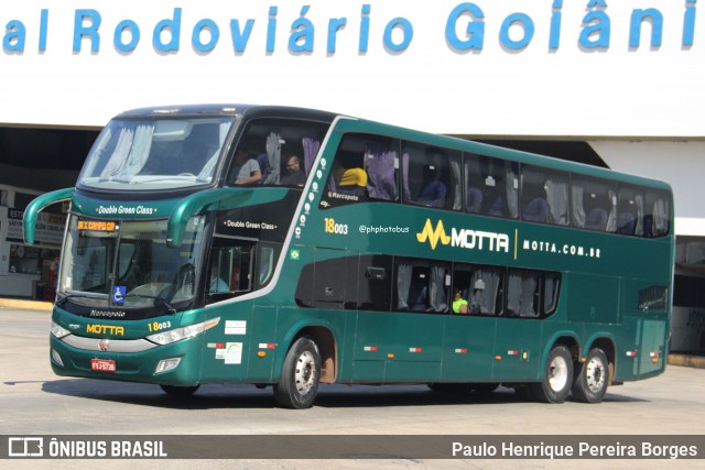 Viação Motta 18003 na cidade de Goiânia, Goiás, Brasil, por Paulo Henrique Pereira Borges. Número da foto: #12639821.
