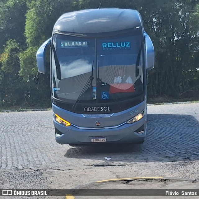 Viação Cidade Sol 10210 na cidade de Cruz das Almas, Bahia, Brasil, por Flávio  Santos. Número da foto: #12639596.