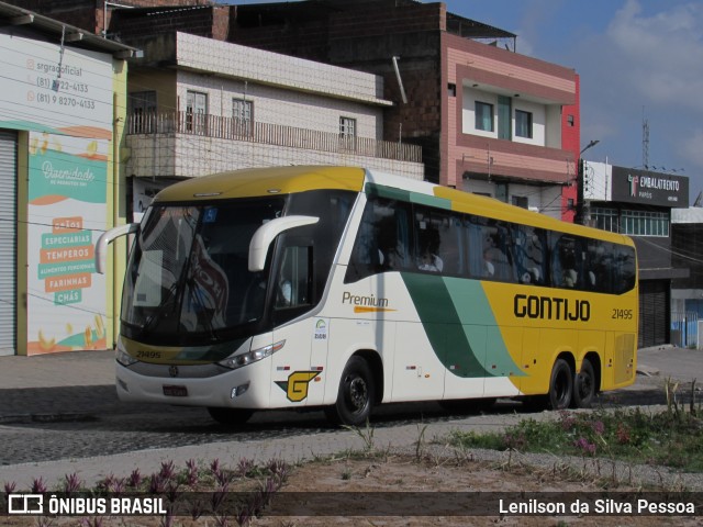 Empresa Gontijo de Transportes 21495 na cidade de Caruaru, Pernambuco, Brasil, por Lenilson da Silva Pessoa. Número da foto: #12639378.