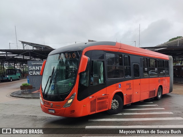 Transporte Coletivo Glória BE724 na cidade de Curitiba, Paraná, Brasil, por Maycon Wilian de Souza Buch. Número da foto: #12639712.