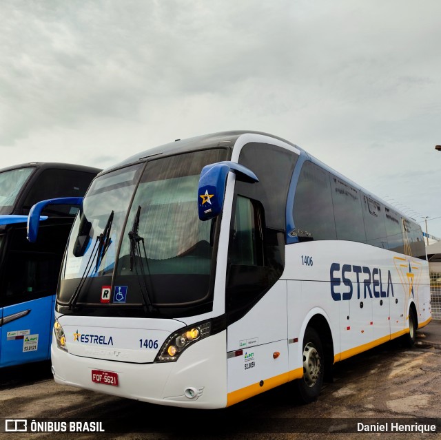Viação Estrela 1406 na cidade de Goiânia, Goiás, Brasil, por Daniel Henrique. Número da foto: #12637916.