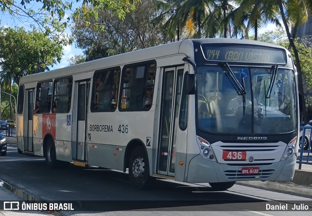 Borborema Imperial Transportes 436 na cidade de Recife, Pernambuco, Brasil, por Daniel  Julio. Número da foto: #12639974.