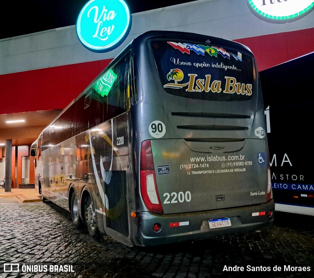 Isla Bus Transportes 2200 na cidade de Pariquera-Açu, São Paulo, Brasil, por Andre Santos de Moraes. Número da foto: #12638060.