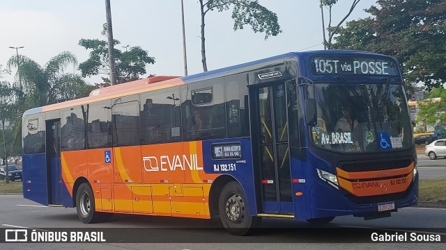 Evanil Transportes e Turismo RJ 132.151 na cidade de Rio de Janeiro, Rio de Janeiro, Brasil, por Gabriel Sousa. Número da foto: #12639053.