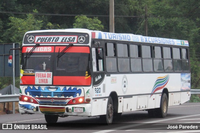 Cooperativa de Transporte Elseno Ko Che Ltda - Linea 101 820 na cidade de Caacupé, Cordillera, Paraguai, por José Paredes. Número da foto: #12639656.