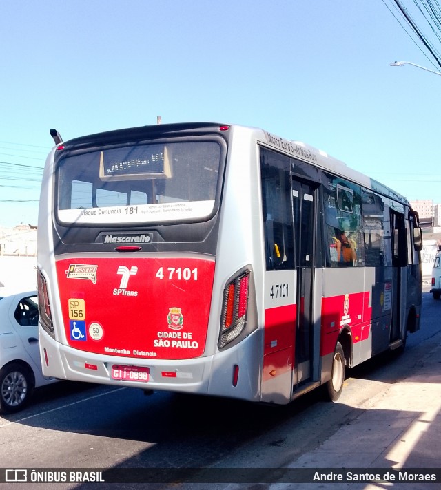 Pêssego Transportes 4 7101 na cidade de São Paulo, São Paulo, Brasil, por Andre Santos de Moraes. Número da foto: #12638552.