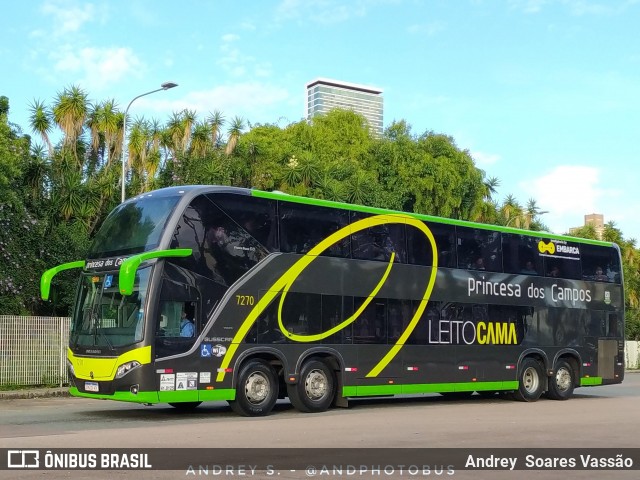 Expresso Princesa dos Campos 7270 na cidade de Curitiba, Paraná, Brasil, por Andrey  Soares Vassão. Número da foto: #12637820.