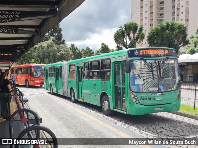 Auto Viação Mercês MB605 na cidade de Curitiba, Paraná, Brasil, por Maycon Wilian de Souza Buch. Número da foto: #12639730.