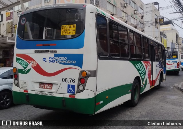 Expresso São Francisco 06.76 na cidade de Nilópolis, Rio de Janeiro, Brasil, por Cleiton Linhares. Número da foto: #12637919.
