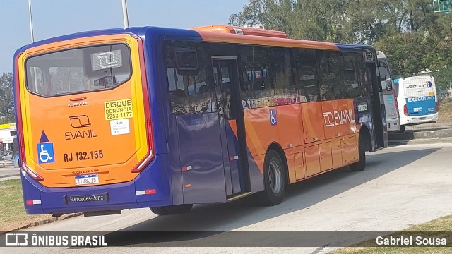 Evanil Transportes e Turismo RJ 132.155 na cidade de Rio de Janeiro, Rio de Janeiro, Brasil, por Gabriel Sousa. Número da foto: #12639063.
