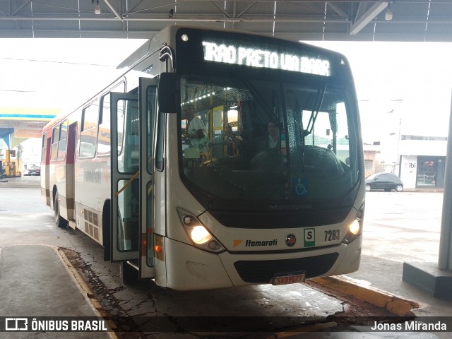 Expresso Itamarati 7283 na cidade de Barrinha, São Paulo, Brasil, por Jonas Miranda. Número da foto: #12641161.