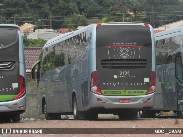 Viação Garcia 8105 na cidade de Curitiba, Paraná, Brasil, por GDC __39AM. Número da foto: #12641568.
