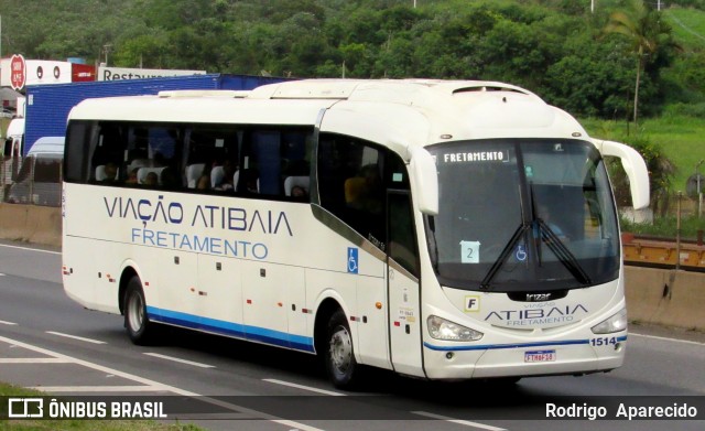Viação Atibaia São Paulo 1514 na cidade de Aparecida, São Paulo, Brasil, por Rodrigo  Aparecido. Número da foto: #12642018.