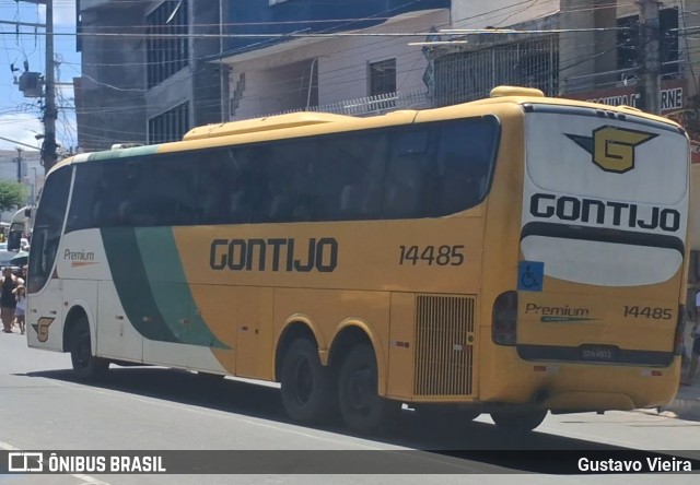 Empresa Gontijo de Transportes 14485 na cidade de Nossa Senhora da Glória, Sergipe, Brasil, por Gustavo Vieira. Número da foto: #12640127.