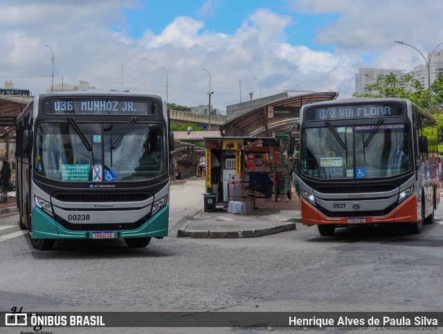 Auto Viação Urubupungá 00238 na cidade de Osasco, São Paulo, Brasil, por Henrique Alves de Paula Silva. Número da foto: #12642437.