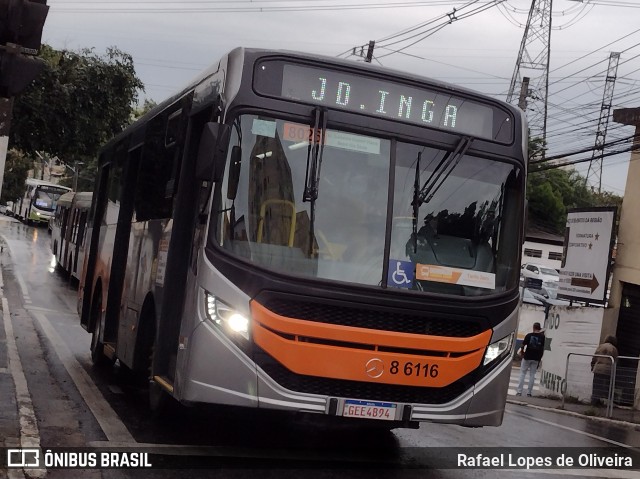 Alfa Rodobus > CooperAlfa 8 6116 na cidade de Taboão da Serra, São Paulo, Brasil, por Rafael Lopes de Oliveira. Número da foto: #12640138.