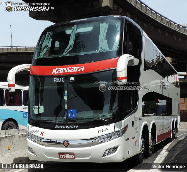 Kaissara - Viação Caiçara 15504 na cidade de Rio de Janeiro, Rio de Janeiro, Brasil, por Victor Henrique. Número da foto: #12641922.