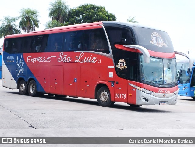 Expresso São Luiz 10170 na cidade de Goiânia, Goiás, Brasil, por Carlos Daniel Moreira Batista. Número da foto: #12643958.