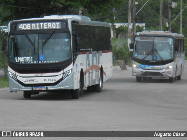 Auto Viação ABC RJ 105.043 na cidade de Niterói, Rio de Janeiro, Brasil, por Augusto César. Número da foto: #12644152.