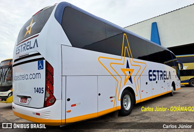 Viação Estrela 1405 na cidade de Goiânia, Goiás, Brasil, por Carlos Júnior. Número da foto: #12643034.