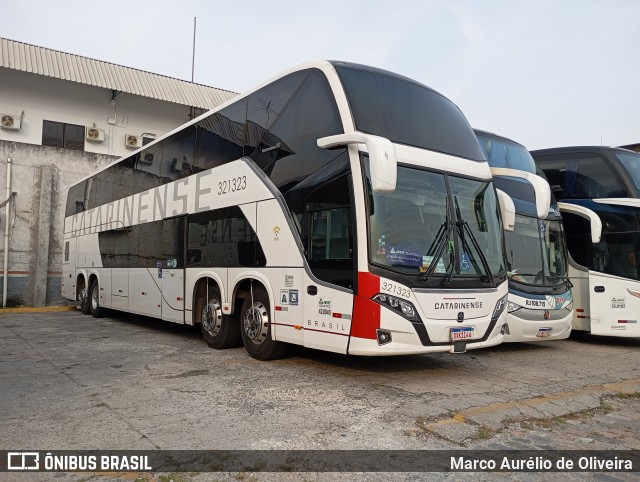 Auto Viação Catarinense 321323 na cidade de São Paulo, São Paulo, Brasil, por Marco Aurélio de Oliveira. Número da foto: #12642649.