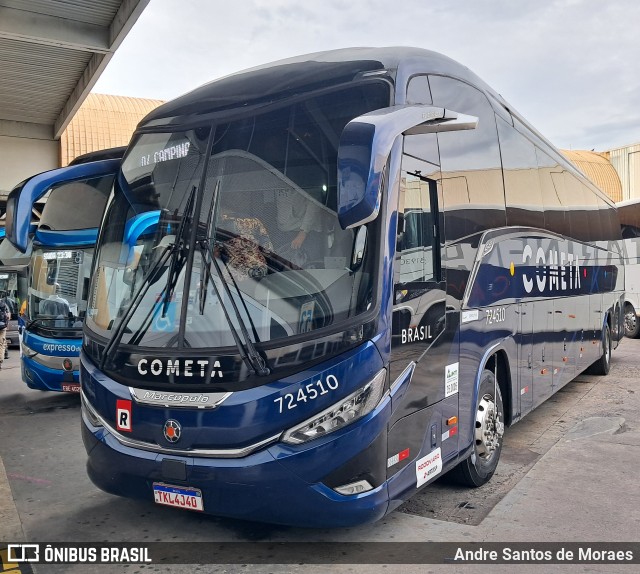 Viação Cometa 724510 na cidade de Rio de Janeiro, Rio de Janeiro, Brasil, por Andre Santos de Moraes. Número da foto: #12643114.