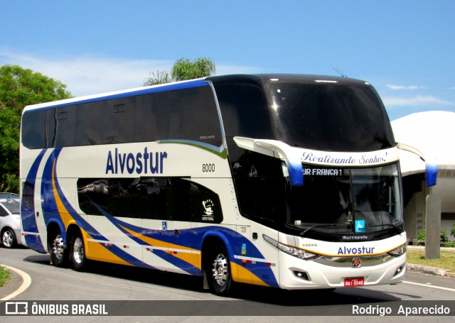 Alvostur Transporte e Turismo 8000 na cidade de Aparecida, São Paulo, Brasil, por Rodrigo  Aparecido. Número da foto: #12644596.