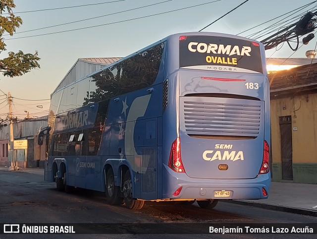 Cormar Bus 183 na cidade de Estación Central, Santiago, Metropolitana de Santiago, Chile, por Benjamín Tomás Lazo Acuña. Número da foto: #12645407.