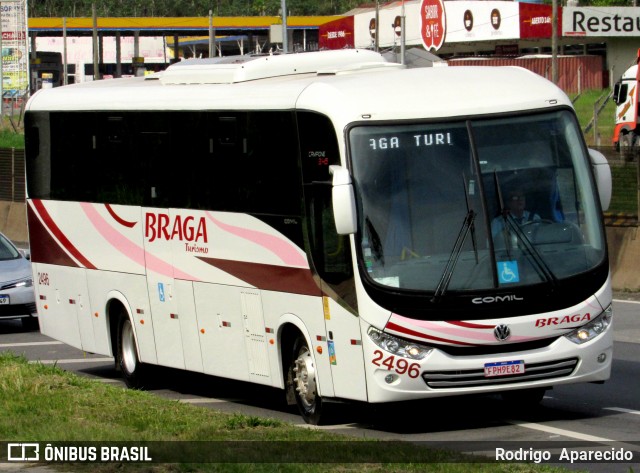 Braga Turismo 2496 na cidade de Aparecida, São Paulo, Brasil, por Rodrigo  Aparecido. Número da foto: #12644529.
