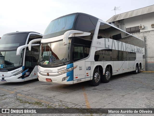 Auto Viação Catarinense 3735 na cidade de São Paulo, São Paulo, Brasil, por Marco Aurélio de Oliveira. Número da foto: #12642643.