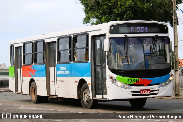 TCM - Transportes Coletivos Maranhense 39-511 na cidade de São Luís, Maranhão, Brasil, por Paulo Henrique Pereira Borges. Número da foto: #12645145.