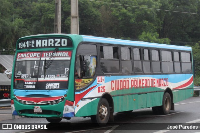 1º de Marzo - Empresa de Transporte y Turismo Ciudad Primero de Marzo 025 na cidade de Caacupé, Cordillera, Paraguai, por José Paredes. Número da foto: #12644426.