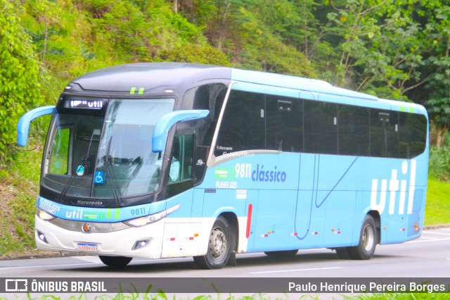 UTIL - União Transporte Interestadual de Luxo 9811 na cidade de Piraí, Rio de Janeiro, Brasil, por Paulo Henrique Pereira Borges. Número da foto: #12647730.