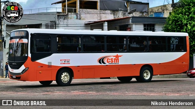 CSM Transporte e Turismo RT 006 na cidade de Belém, Pará, Brasil, por Nikolas Henderson. Número da foto: #12646752.