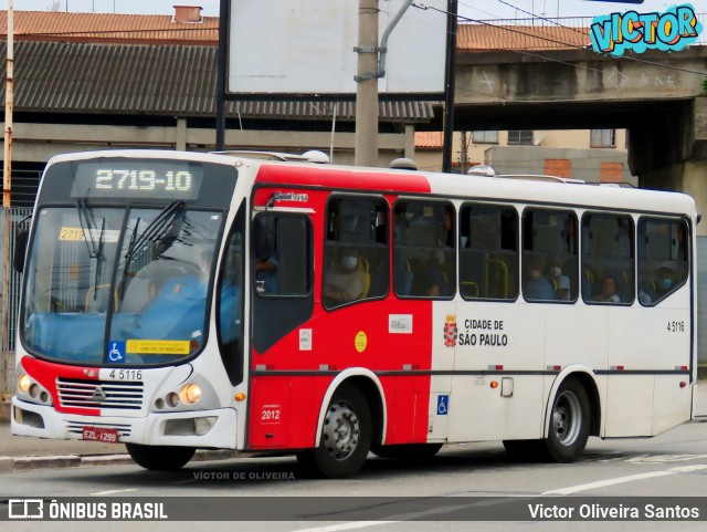 Allibus Transportes 4 5116 na cidade de São Paulo, São Paulo, Brasil, por Victor Oliveira Santos. Número da foto: #12646348.