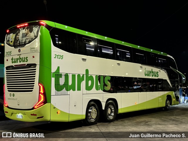 TurBus 3135 na cidade de Santiago, Santiago, Metropolitana de Santiago, Chile, por Juan Guillermo Pacheco S.. Número da foto: #12647586.