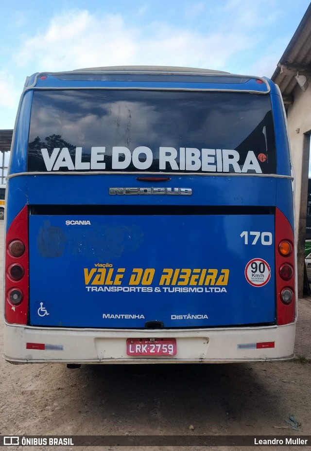 Viação Vale do Ribeira 170 na cidade de Sete Barras, São Paulo, Brasil, por Leandro Muller. Número da foto: #12646384.