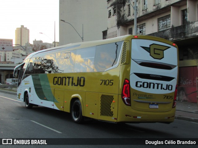 Empresa Gontijo de Transportes 7105 na cidade de Belo Horizonte, Minas Gerais, Brasil, por Douglas Célio Brandao. Número da foto: #12647587.