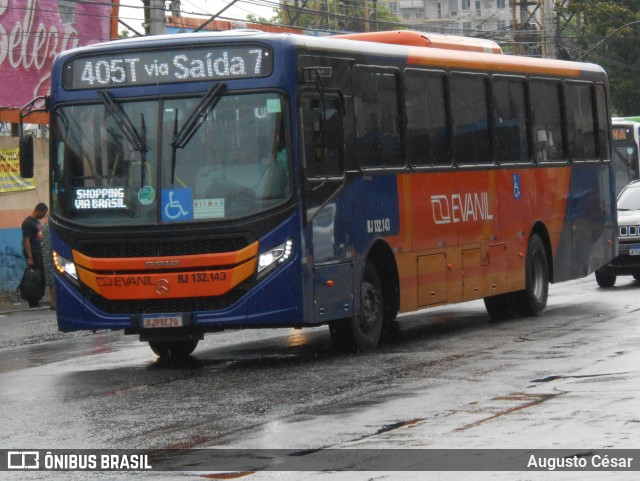 Evanil Transportes e Turismo RJ 132.143 na cidade de Nova Iguaçu, Rio de Janeiro, Brasil, por Augusto César. Número da foto: #12647804.