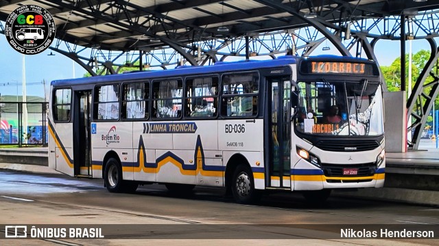 Belém Rio Transportes BD-036 na cidade de Belém, Pará, Brasil, por Nikolas Henderson. Número da foto: #12646738.