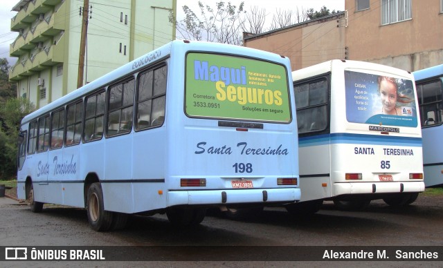 Santa Teresinha Transporte e Turismo - Brusquetur 198 na cidade de Videira, Santa Catarina, Brasil, por Alexandre M.  Sanches. Número da foto: #12646910.