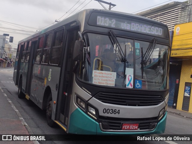 Auto Viação Urubupungá 00364 na cidade de Osasco, São Paulo, Brasil, por Rafael Lopes de Oliveira. Número da foto: #12649412.