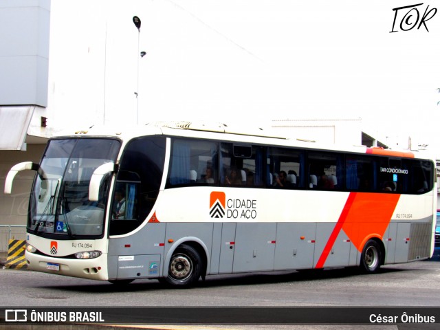 Viação Cidade do Aço RJ 174.094 na cidade de Rio de Janeiro, Rio de Janeiro, Brasil, por César Ônibus. Número da foto: #12649132.
