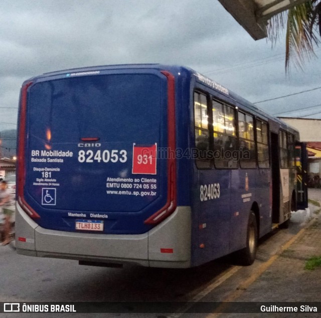 BR Mobilidade Baixada Santista 824053 na cidade de Praia Grande, São Paulo, Brasil, por Guilherme Silva. Número da foto: #12648384.